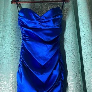Atria Blue Strapless Gown